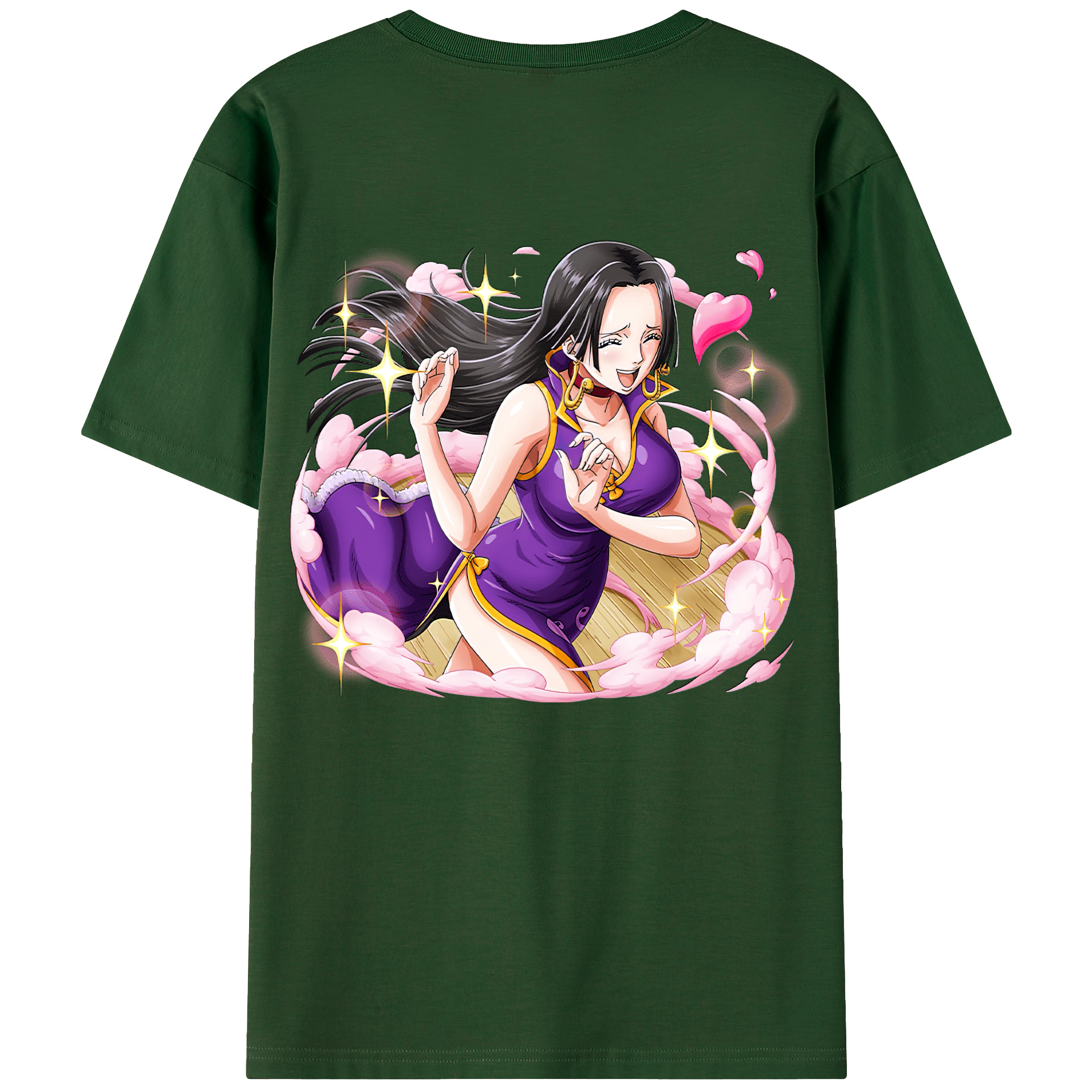 ワンピース ボア・ハンコック ONE PIECE Boa·Hancock 綿100％半袖Tシャツ（背面プリント）